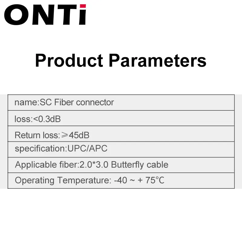 ONTi FTTH gömülü Fiber optik hızlı bağlayıcı SC APC tek modlu Fiber optik adaptör SC UPC soğuk bağlantı hızlı alan meclisi