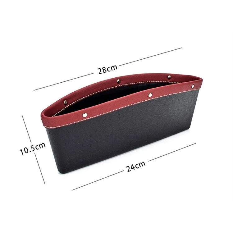 1Pcs Car Organizer Storage Car Seat Slit Gap Pocket Multifunctional Driver Seat Catcher Cup Holder Car Accessories PU Leather