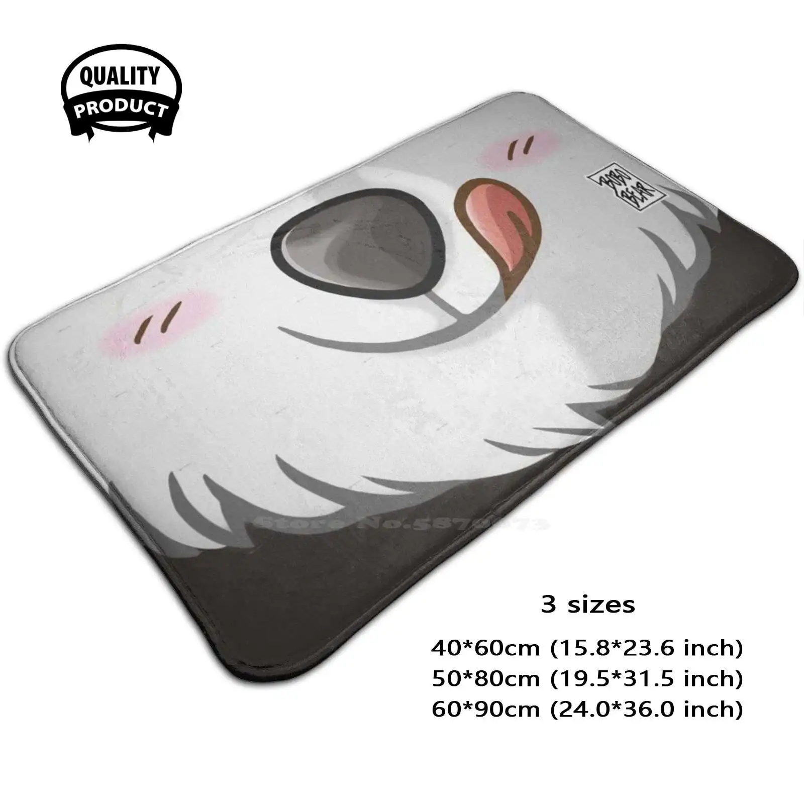 Cojín suave de la serie Panda - Bearzoo para el hogar, alfombra para la puerta del coche, Bobobearart, oso Bobo, nutria de fin de semana, oso Gay, oso de arte