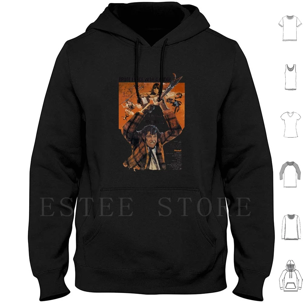 Mitchell! Sudadera con capucha de manga larga Mst3k Mitchell Joe Don Baker Crow T Robot Tom Servo