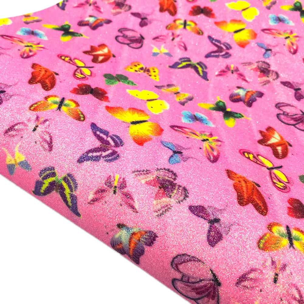 A4 20*30CM Sparkly Fine Glitter Fabric Rainbow iridescent Vinyl PU Faux Leather Sewing Fabric Sheets DIY Handmade Earring Bows