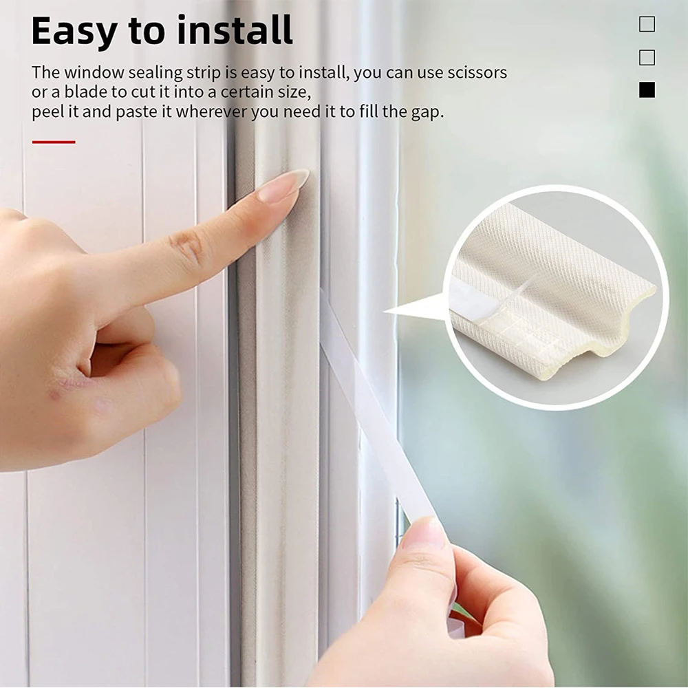 粘着性の窓の下駄,4m,自己接着性,断熱,防音フォーム,テーブルドアサイド,防雨