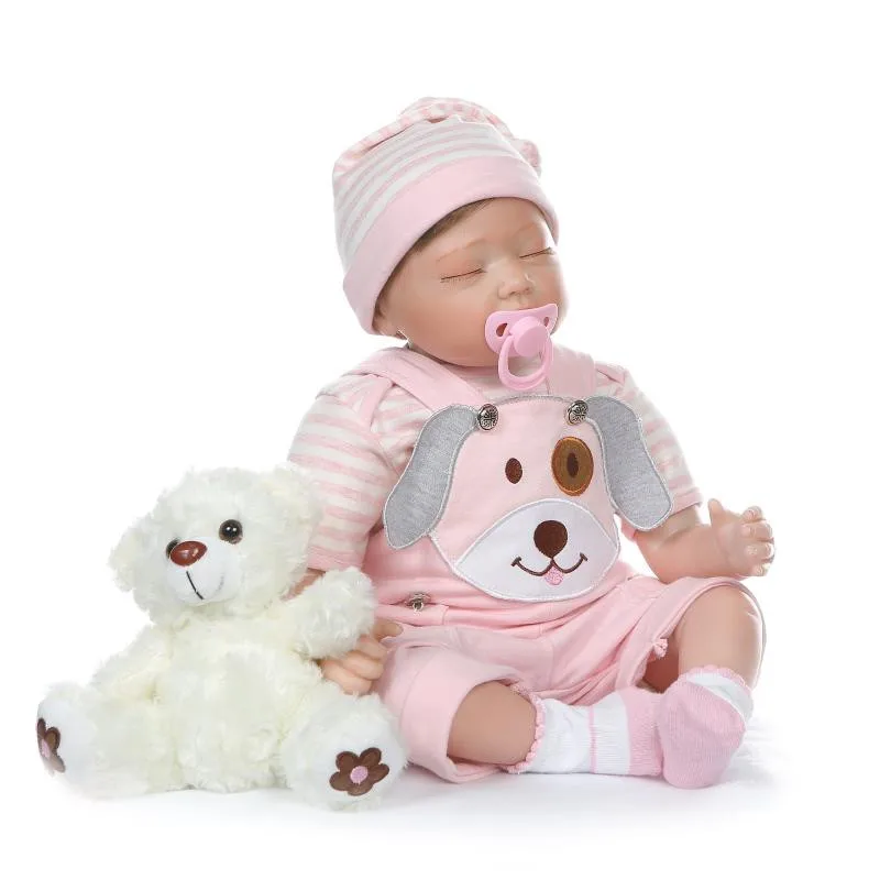 NPKCollection Bebe Reborn Gemeos Lifelike Silicone Reborn Baby Doll 22inch Boneca Reborn Dolls for Girls Juguetes Brinquedos