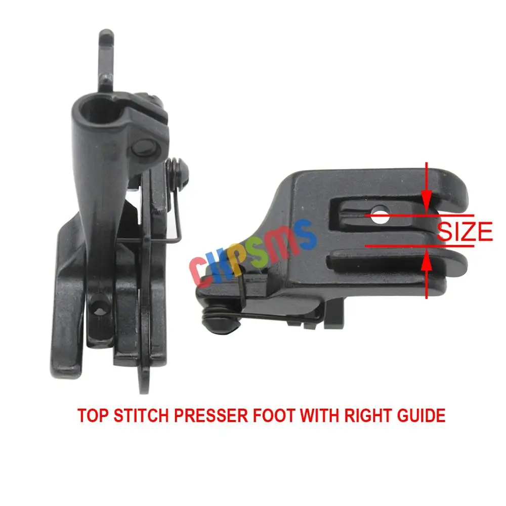 FIT FOR Juki DNU-1541 LU-1508 Consew 225 255 Right Edge Guide Presser Foot Set - 3 Sizes #S585 1/8