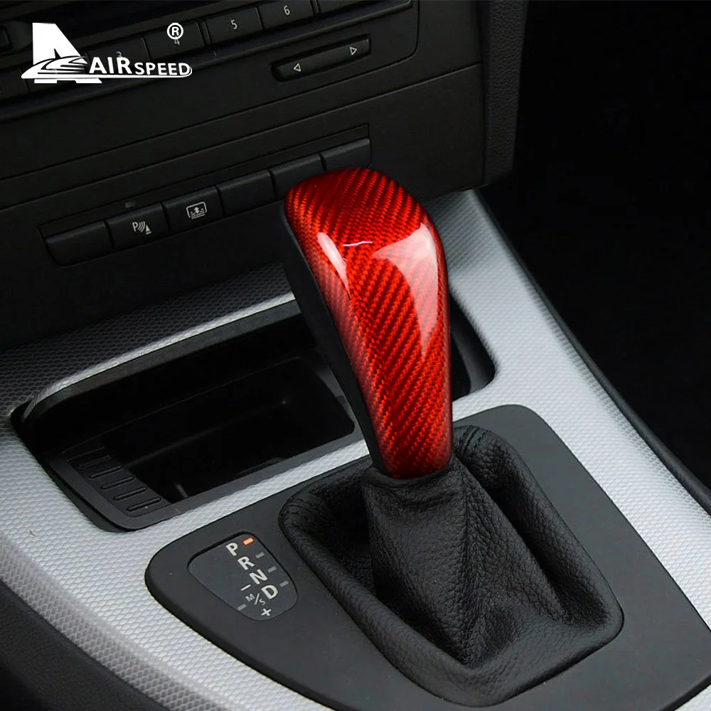 Carbon Fiber Gear Shift Knob Cover Sticker Interior for BMW E81 E82 E83 E85 E86 E87 E90 E91 E92 E93 F01 E60 E61 E63 E64 E65 E53