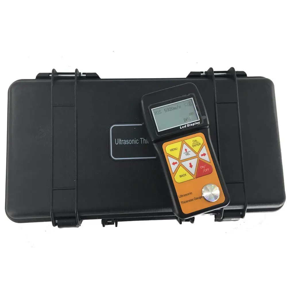 แบบพกพาUltrasonic Gauge Meter Tester 0.75ถึง600มม.สำหรับโลหะพลาสติกCeramiceการทดสอบ