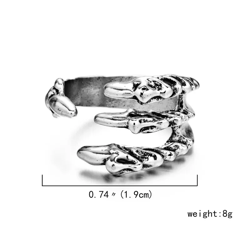 Vintage Chic Katzen-Tier-Knöchelringe für Frauen, Charmante Gothic Punk Frosch-, Hasen-, Oktopus-Offene Fingerringe, Modeschmuck – Detail 27