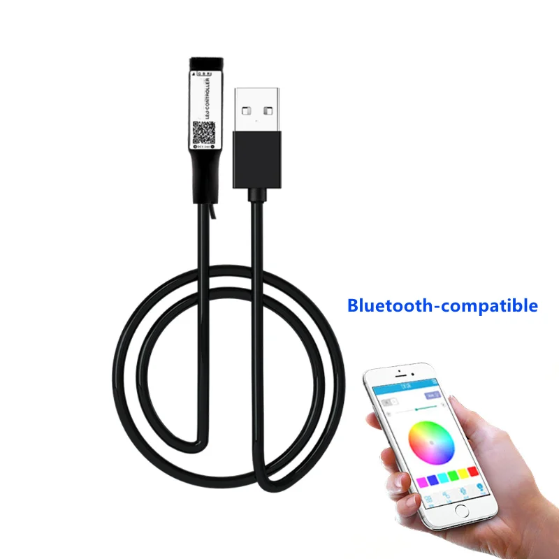 TV Backlight LED Strip Light RGB 5V USB Power 5050 DC 5V SMD TV PC Screen Lighting 50CM 1M Wifi Bluetooth-compatible Controller