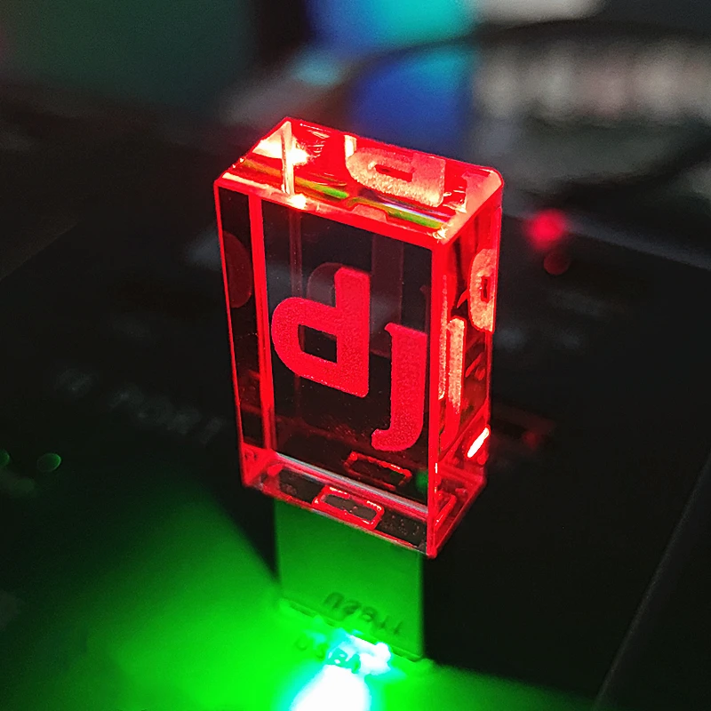 العلامة التجارية الجديدة USB 3.0 عالية السرعة الكتابة القراءة اللون تغيير LED ضوء Dj قسط LED بندريف 16GB 32GB 64GB 128GB