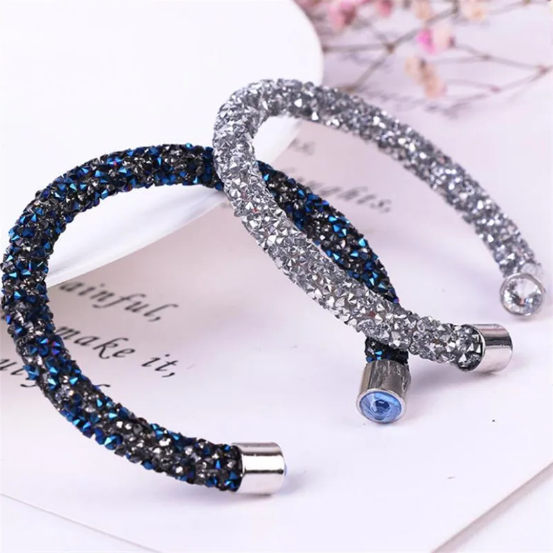 1meter 7mm Glitter Sequins Rhinestones Soft Tube Cord Rope String for DIY Clothing Shoes Hat Jewelry Bracelet Party Decoration