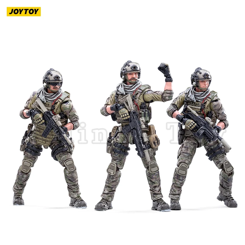 Joytoy 1/18ตุ๊กตาขยับแขนขาได้ (3ชิ้น/เซ็ต) ฮาร์ดคอลเลกชั่นทหารเรือ (อาวุธพิเศษฟรี) อนิเมะโมเดลทหาร