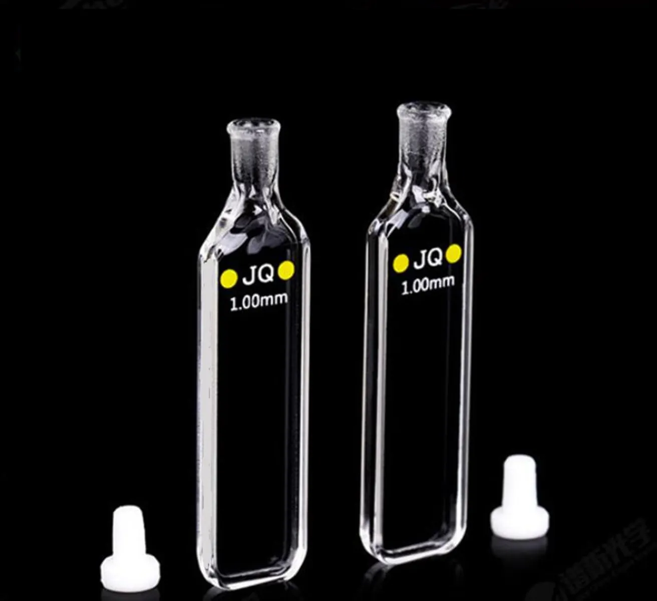 

350ul Path 1mm UV JGS1 Quartz Cuvette Cell With Lid Spectrophotometers Acid Alkali Resist 1200 Celius Zero sample interference