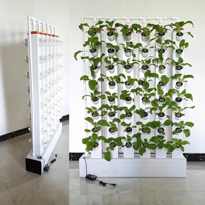 

Customized Vertical Farming Hydroponics Greenhouse Aeroponic Tower 96 Holes Commercial NFT Complete Growing System