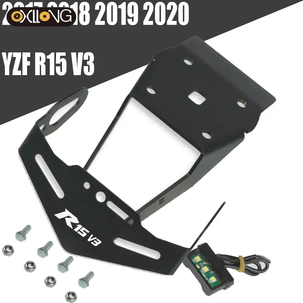 YZF R15 V3 Motorcylce Accessories Tail Tidy Fender Eliminator Bracket Mount FOR YAMAHA YZFR15 2017 2018 2019 2020 License Plate