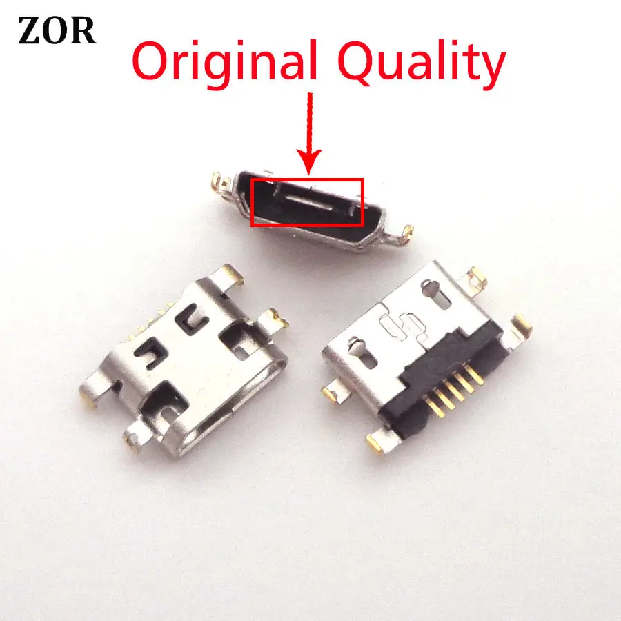 2PCS For Lenovo Lemon X3 X3C70 X3C50 Z90-3 Z90 USB Port X3C50 For Micromax E372 Micro usb jack Charging Port connector socket