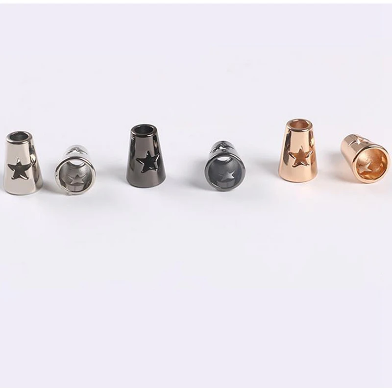 Hollow stars alloy cord end rope ends lid lock Toggle cord stopper Clip for Clothes Bag Sportswear Shoelace Rope Parts