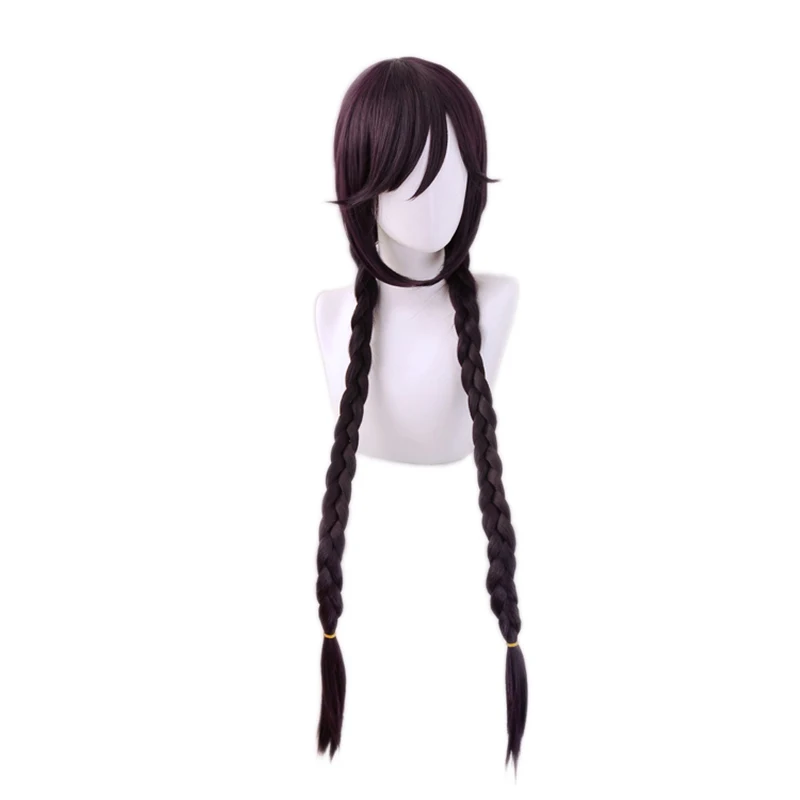 Game Danganronpa Dangan-Ronpa Toko Fukawa Fashion Hair Long Cosplay Costume Party Wig With Glasses + Wig Cap