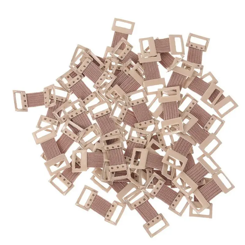 10pcs Bandage Clips Replacement Elastic Bandage Stretch Wrap Metal Clips Fastening Clips Hooks First Aid Kit Coffee White Colors