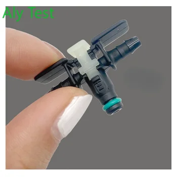 Automóvel Fuel Tubo Joint Adaptadores, Três-Way Retorno Rápido Plug, Injector Bosch, 2-Way, 10pcs