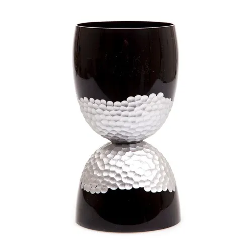 Arte Home Shadow Silver Black Candle holder