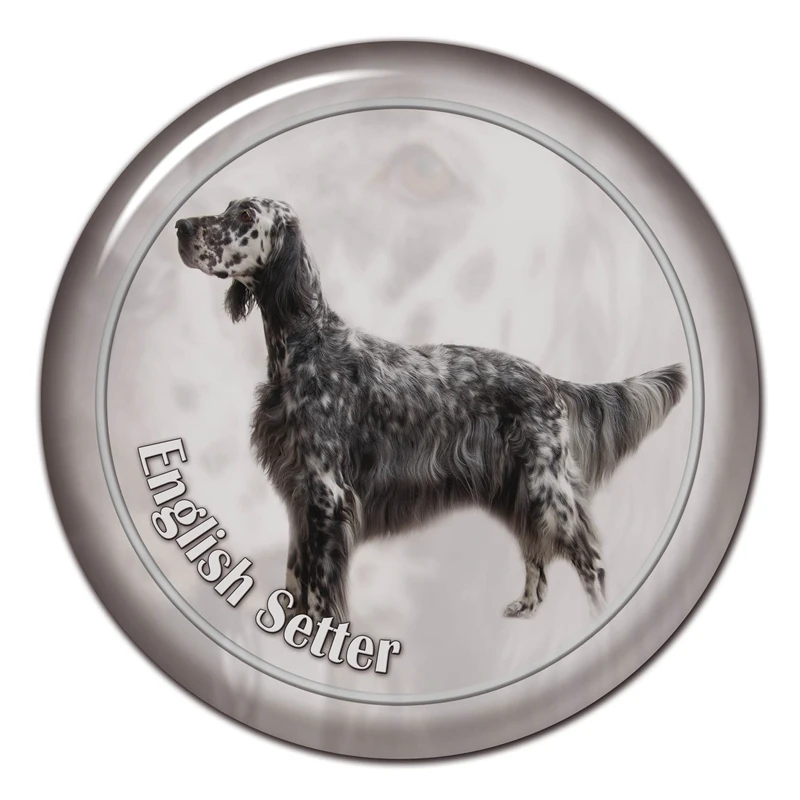 

B0853# 13CM/17CM Self-Adhesive Decal English Setter Dog V2 Car Sticker Decors on Bumper Rear Window Laptop