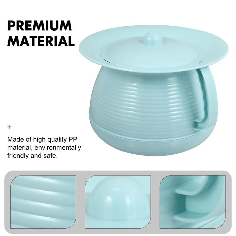 Urinal Pot Chamber Urin untuk dengan Tutup Kencing Ember Pot Botol Spittoon Toiletbedpan Tidur Potty Dewasa Portabel Urinals