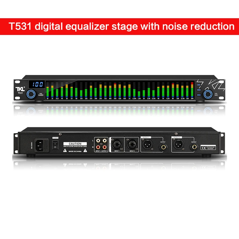 31 Bands Equaliser Digital Equalizador De Audio Equalizers Profesional Sound System Stage & Karaoke Equipment with Squelch