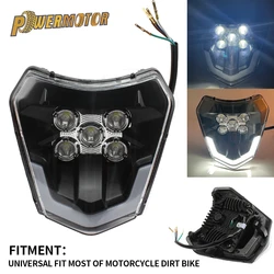 For KTM Headlight Plate Motorcycle Accessories Led Wick E-mark EXC XC SX XCW SXF EXCF SMR 125-500 Duke 690 Enduro Mask Motocross