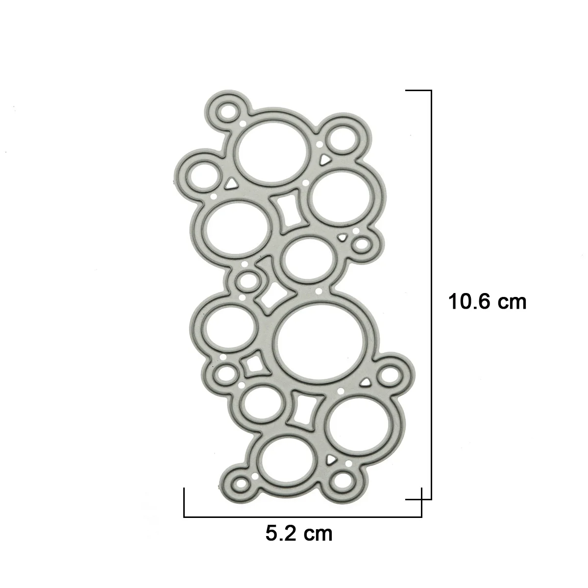 Stampi per il taglio del metallo con motivo a bolle scava fuori i cerchi stampo per taglierina di carta artigianale per la decorazione di Album di