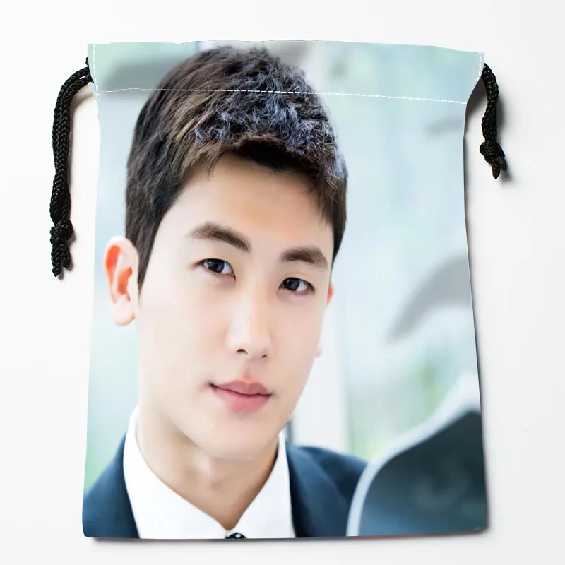 Custom KPOP Park Hyung Sik Drawstring Bags Dust-Proof Fashion Print Fabric Storage Bags Boys Girls Festive Gift 18X22cm 0824