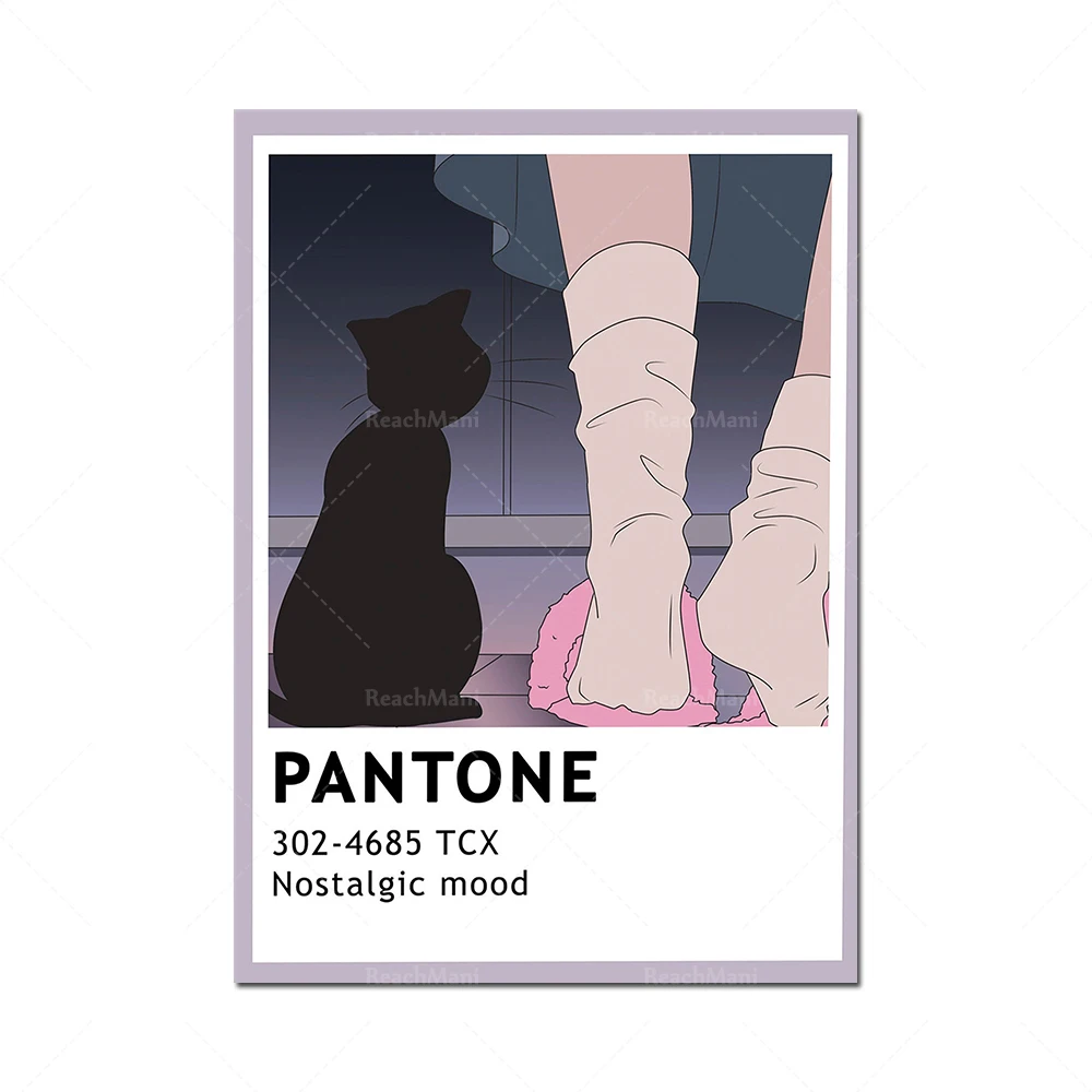 Affiches d'animation Pantone, impression d'animation de sucette, mode d'impression Pantone, belles affiches, affiches d'animatio