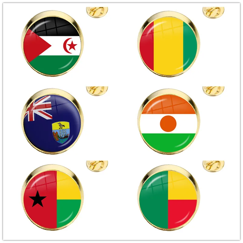 Western Sahara,Guinea,Saint Helena,Niger,Guinea-Bissau,Benin 16mm Glass Cabochon Adjustable Rings Jewelry For Women GIrls Gift