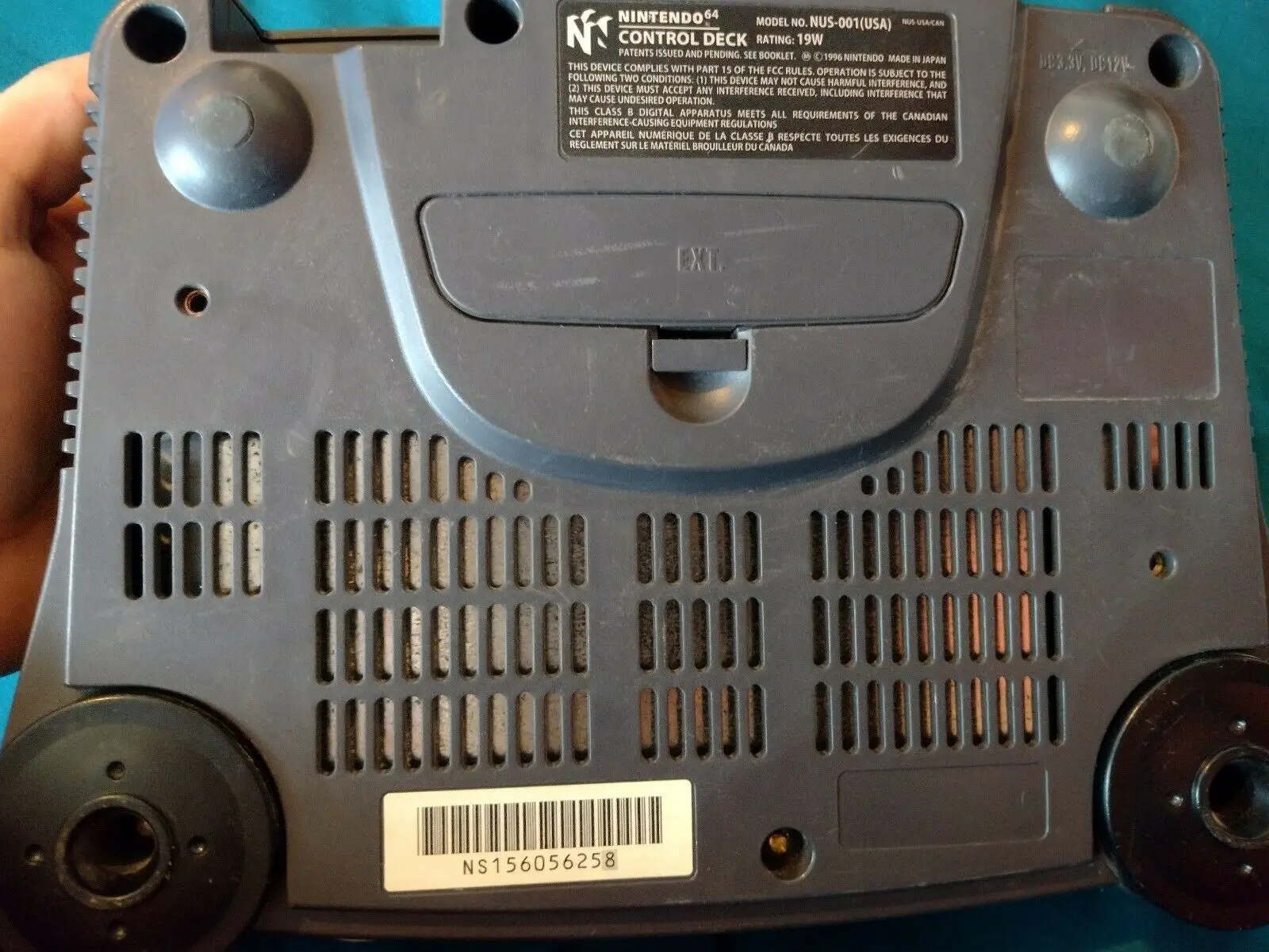 Retro Nintendo N64 Black Console 64 System Replacement Console Good Tested Arcade Video Game Only Console
