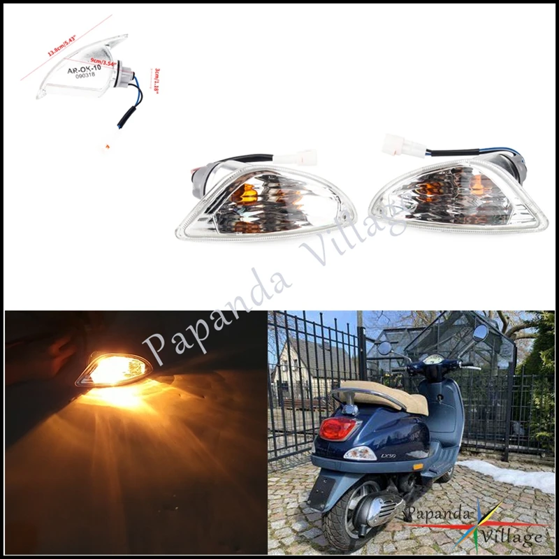 Motorcycle Rear Turn Signal Light Clear Turn Signal Indicator Replacement For LX 50 / 125 / 150 2-Takt and 4-Takt / LXV