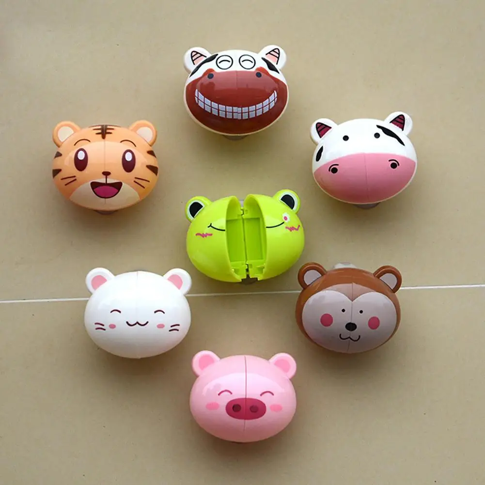 Hight Quality Cartoon Animal Shaped Toothbrush Holder (Random Types) Bathroom Accessories Toothbrush Holder without Suction Cup