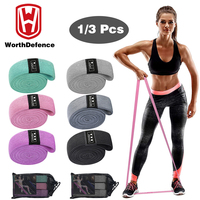 Worthdefence 1/3PCS Elastic Resistance Bands Yoga Pull Up Assist Gym Home Fitness Expander Crossfit Exercise Workout Equipment