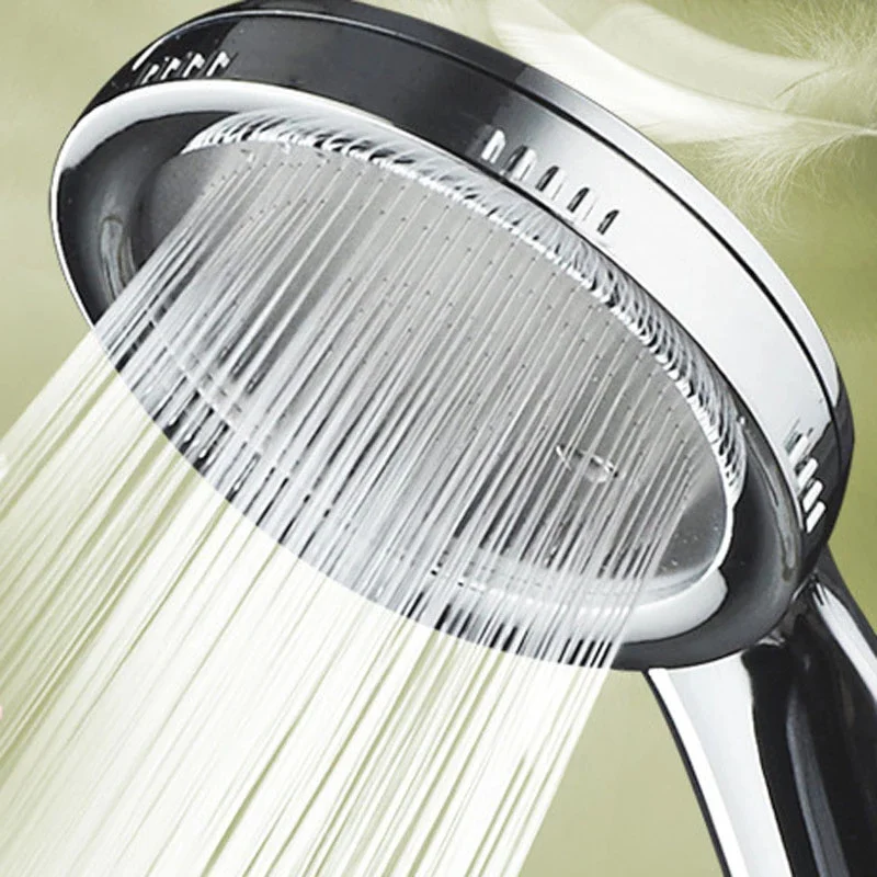 ZhangJi-Cabezal de ducha de alta presión para ahorro de agua, accesorios de baño de masaje, soporte cromado, cabezal de ducha para Baño