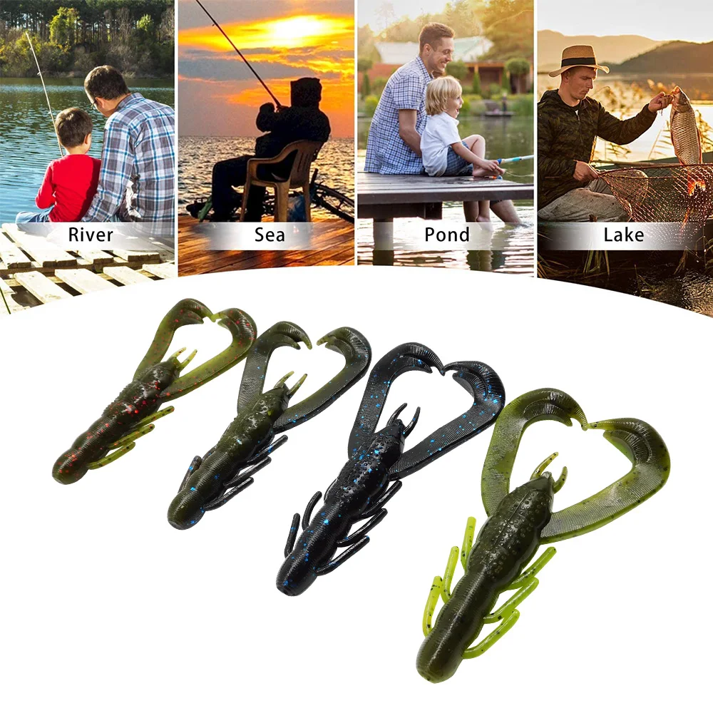 Señuelo de silicona ESFISHING Wild Craw – Cebo lubina y perca