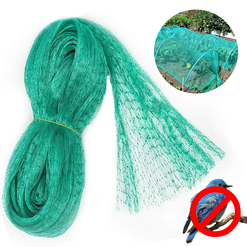 

Green Anti Bird Protection Net Mesh Garden Plant Netting Protect Seedlings Flowers Fruit Trees Vegetables Rodents Reusable Fence