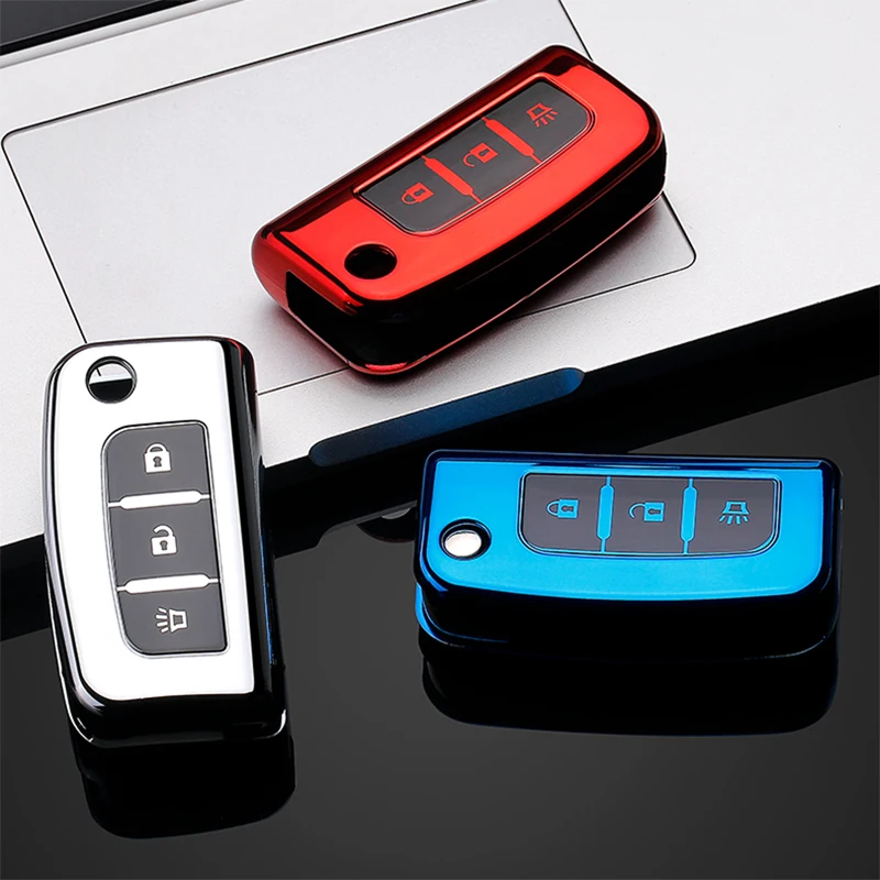 2/3 Buttons Car Key Case Cover Key Bag For FOTON Tunland Auman TOANO SAUVANA Car Holder Shell Remote Cover Car-Styling Keychain