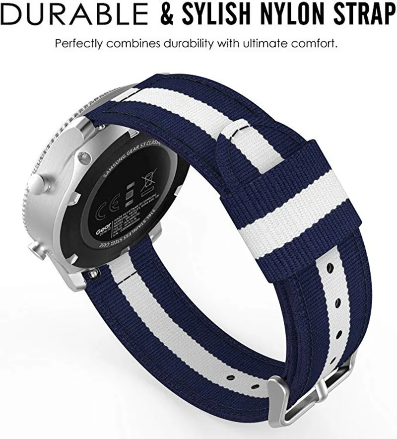 Canvas Strap For Xiaomi Huami Amazfit Neo/Bip S Lite U Smart Watch Band 20MM Wristband For Amazfit GTS 2 Mini 2E/GTR 42MM Correa