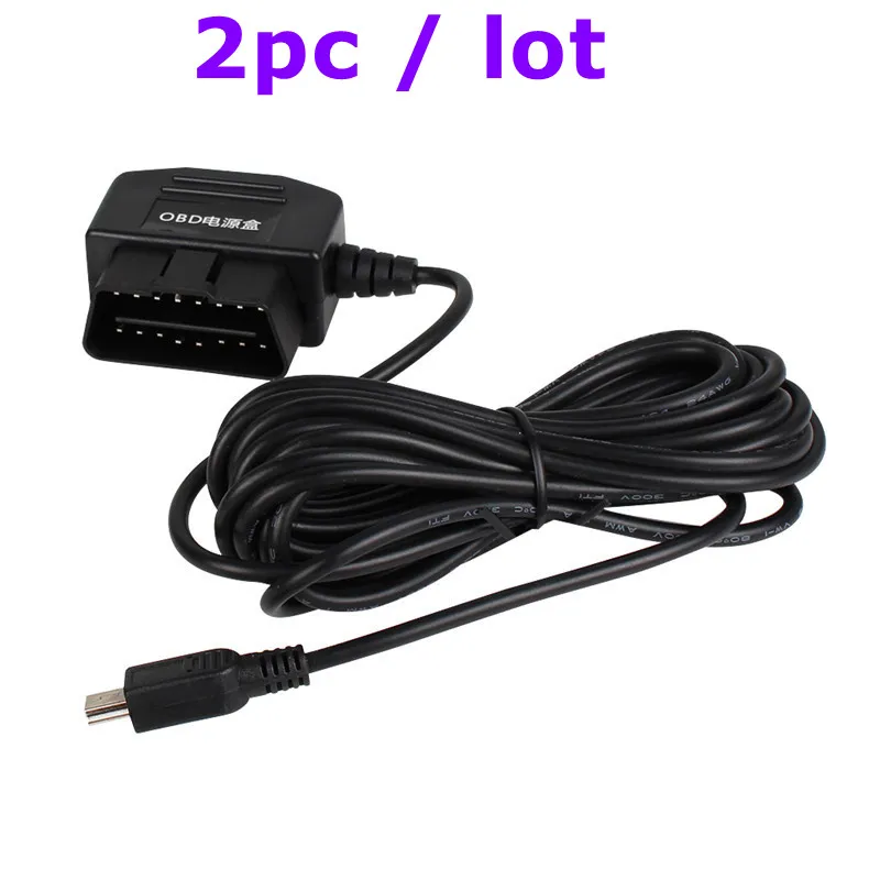 Driving Recorder OBD Step-down Wire Parking Surveillance Power Cord 12v-36v to 5V Step-down Protection Installation-Free