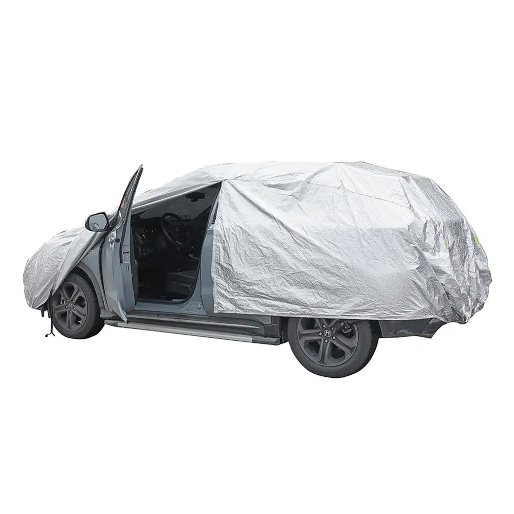 Coating Thicken Cotton Liner Car Cover Fit Toyota 4Runner Full Coverage with Zipper Door Waterproof Snow Ice Weather Protection