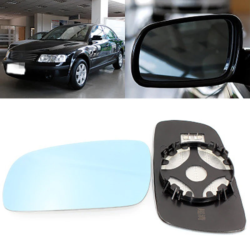 

Large Vision Car Blue Side Rearview Mirror Glare Proof LED Lamp Heated Turn Single for Volkswagen VW Passat B5 2010-2020