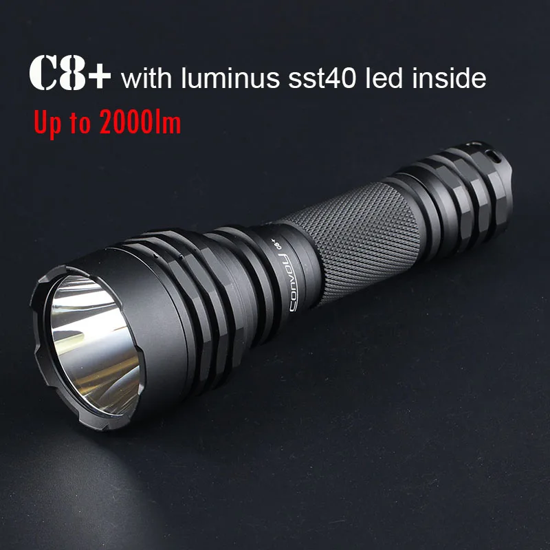 Convoy C8 Plus with Luminus SST40 Flashlight Lanterna Led High Powerful Torch Camp Lamp Work Light Lanterne Latarka Zaklamp