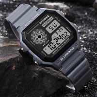 SYNOKE Men Outdoor Sports Watches Stopwatch Men's 30M Waterproof LED Digital Square Watches Man Military Clock Relogio Masculino