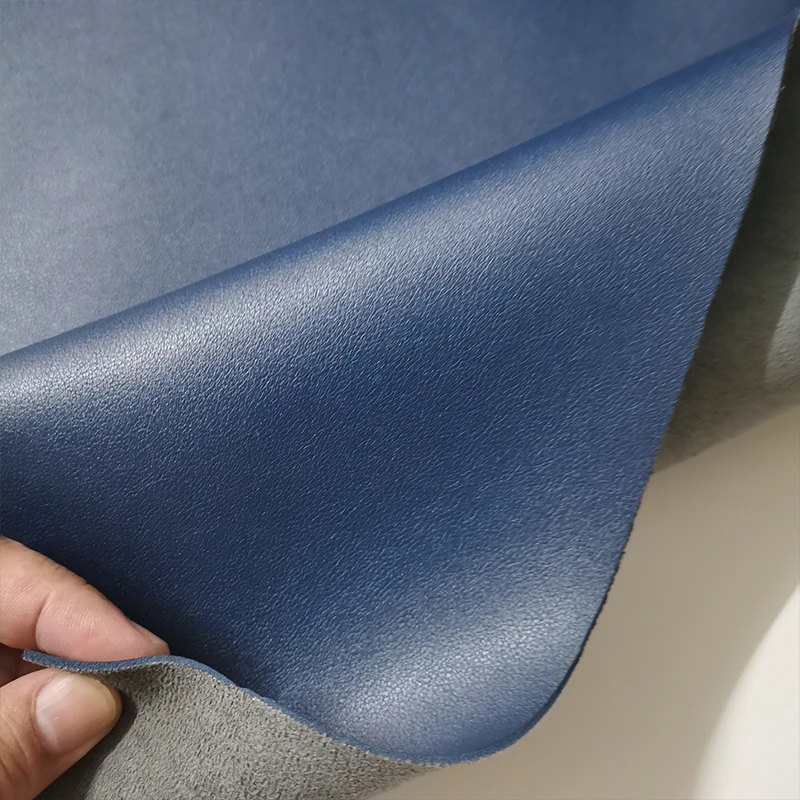 Good Quality 1.8mm Thickness Blue Faux PU Leather Fabric PU Artificial Leather Fabric Sewing Belt/ Shoes/Sofa DIY Bag Material