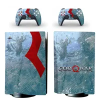 God of War PS5 Disc Edition pegatina de piel cubierta de calcomanía para consola y controlador PS5 disco pegatina de piel vinilo