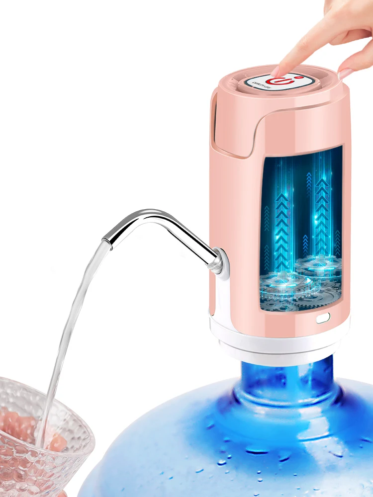 

Wireless Automatic Water Dispenser Pump with Inbuilt Rechargeable Li-ion Battery 5 Gallon Water Bottle Dispenser USB charging