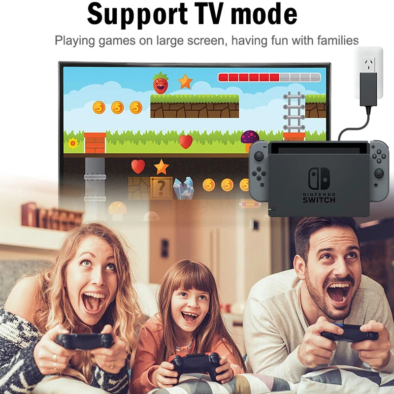 15V 2.6A szybkie ładowanie Adapter AC dla Nintendo przełącznik szybka ładowarka przełącznik do Nintendo Lite stacja dokująca do/kontroler obsługa trybu TV ładowarka